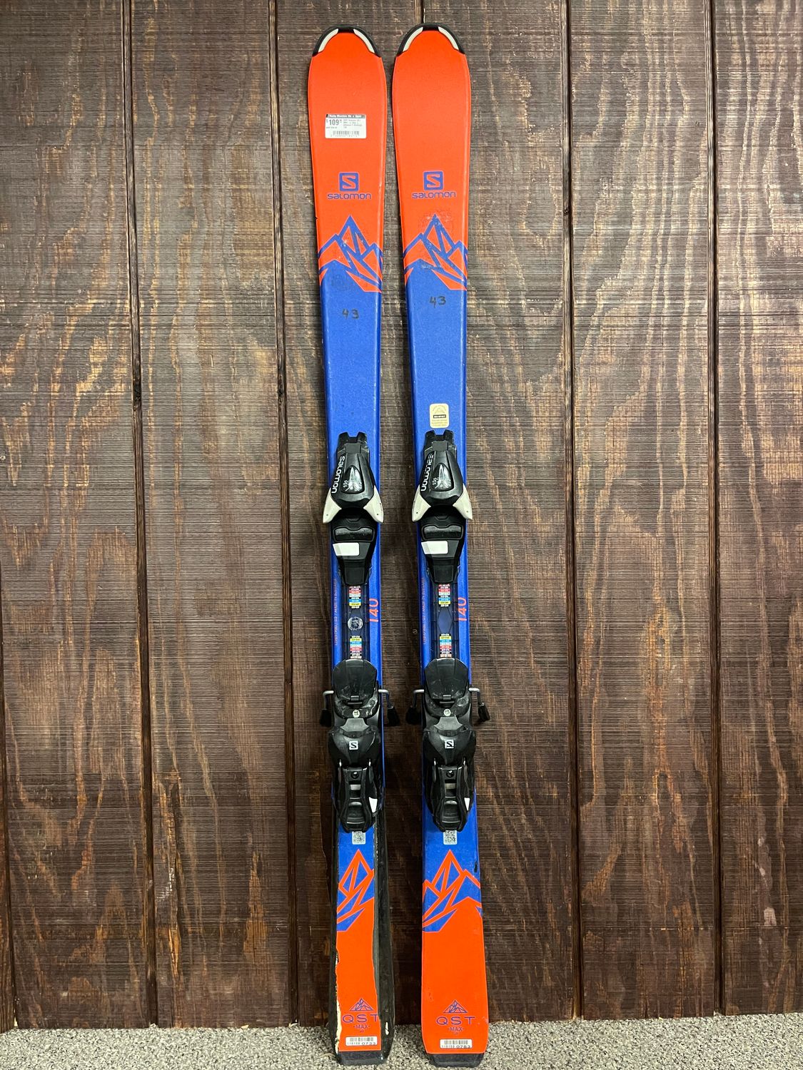 2022 Salomon QST MAX-Jr Skis + Salomon 5 Bindings