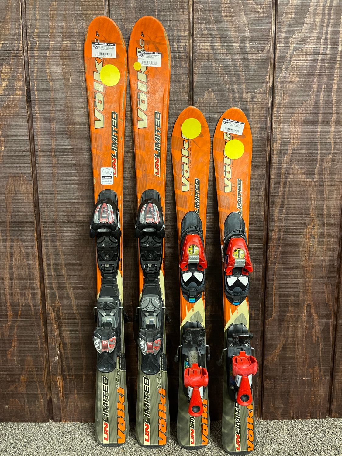 Volkl Unlimited Kids Skis +Marker M 4.5 Bindings