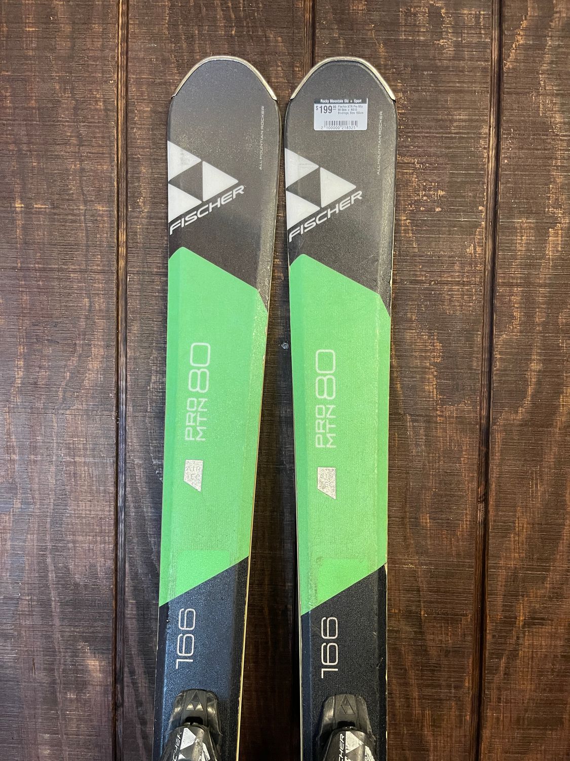 Fischer XTR Pro Mtn 80 Skis + RS10 Bindings 166cm