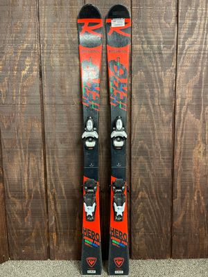 Rossignol Hero Jr Pro Kids Race Skis + Look Team 4 Bindings