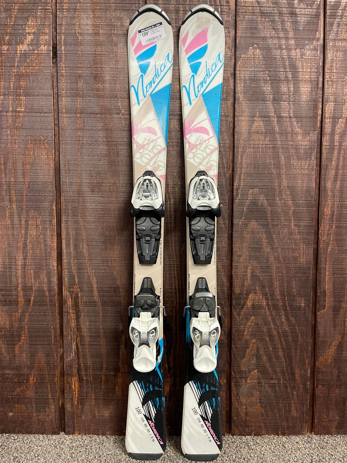 Nordica Little Belle Skis + Marker 4.5 Bindings, 100cm