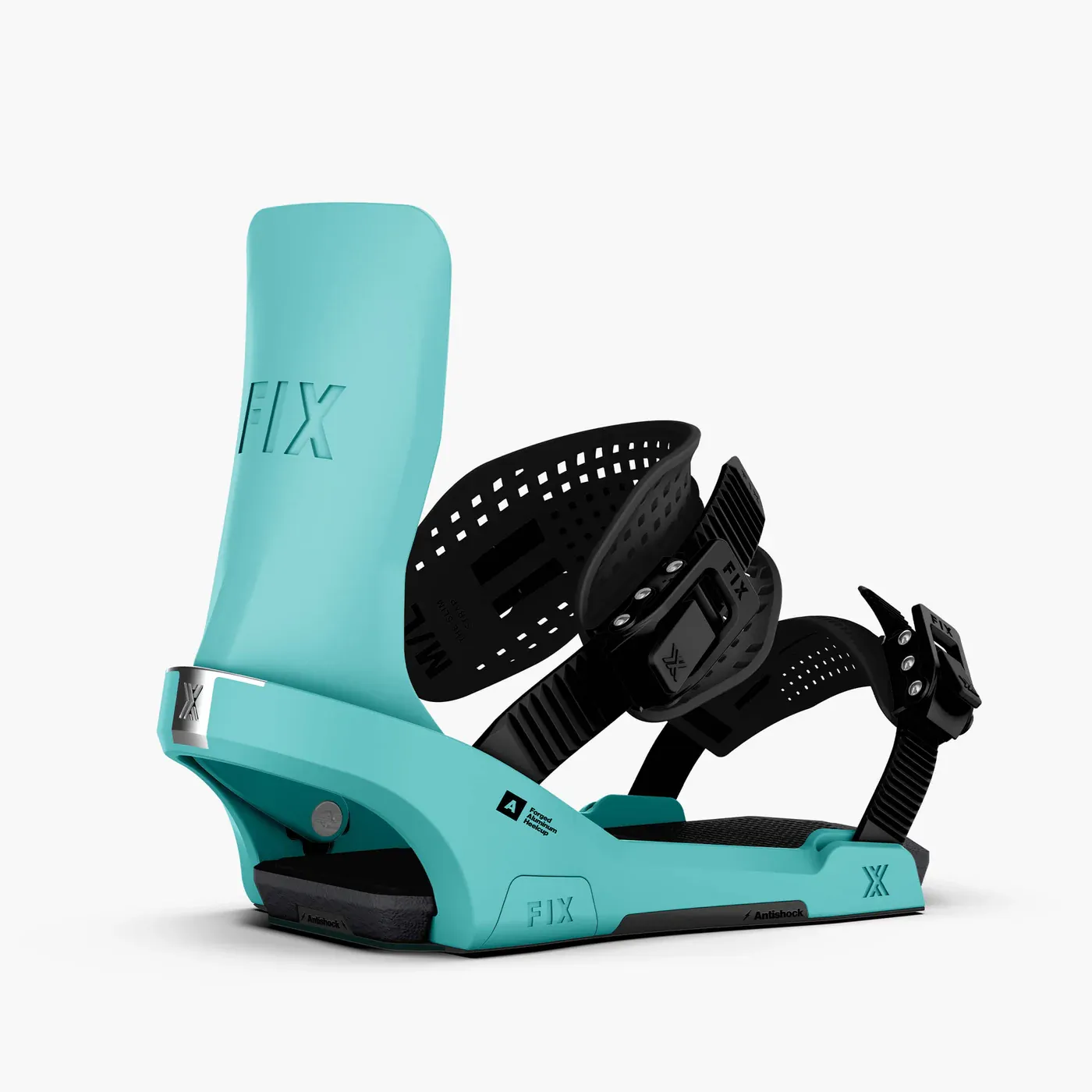 NEW 2026 Fix Snowboard Binding Block 3, Color: Glacier Teal, Size: Large