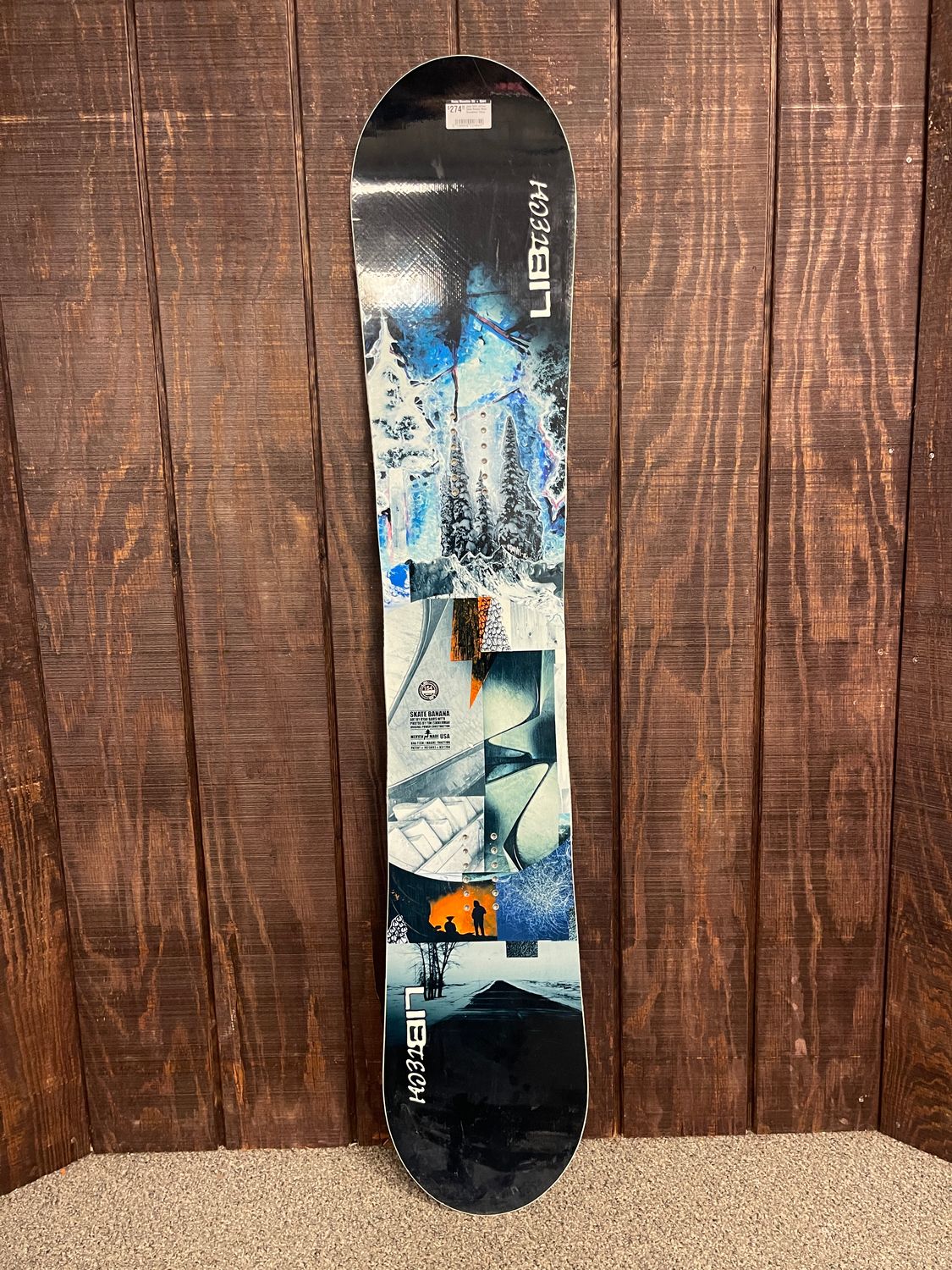 Used 2023 LibTech Skate Banana Mens Snowboard 154cm