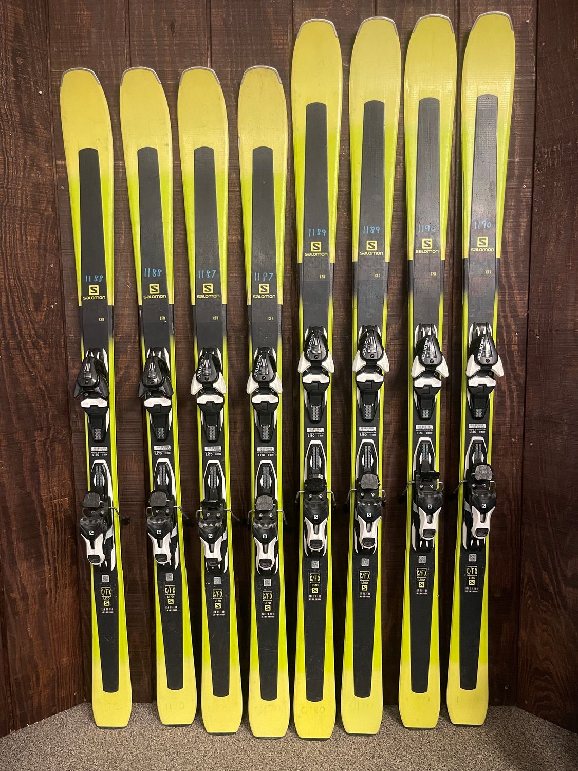 Used Salomon XDR 79 Skis + Mercury 10 Demo Bindings