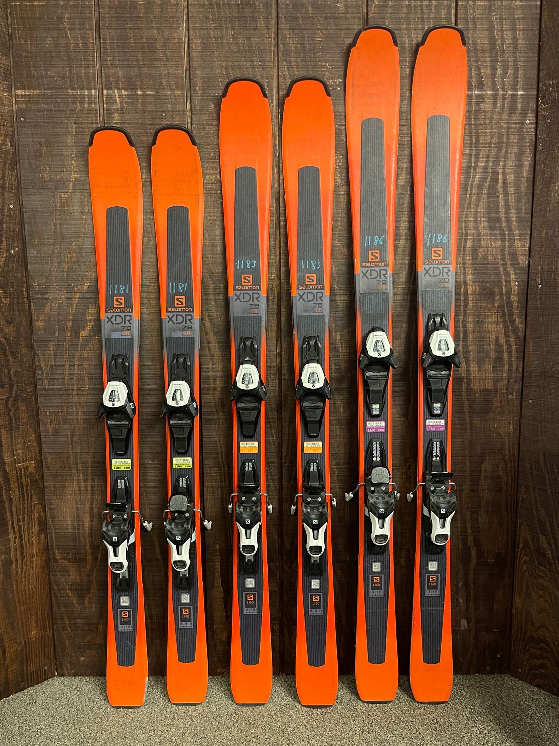 Used Salomon XDR 78 Skis + L10 Demo Bindings