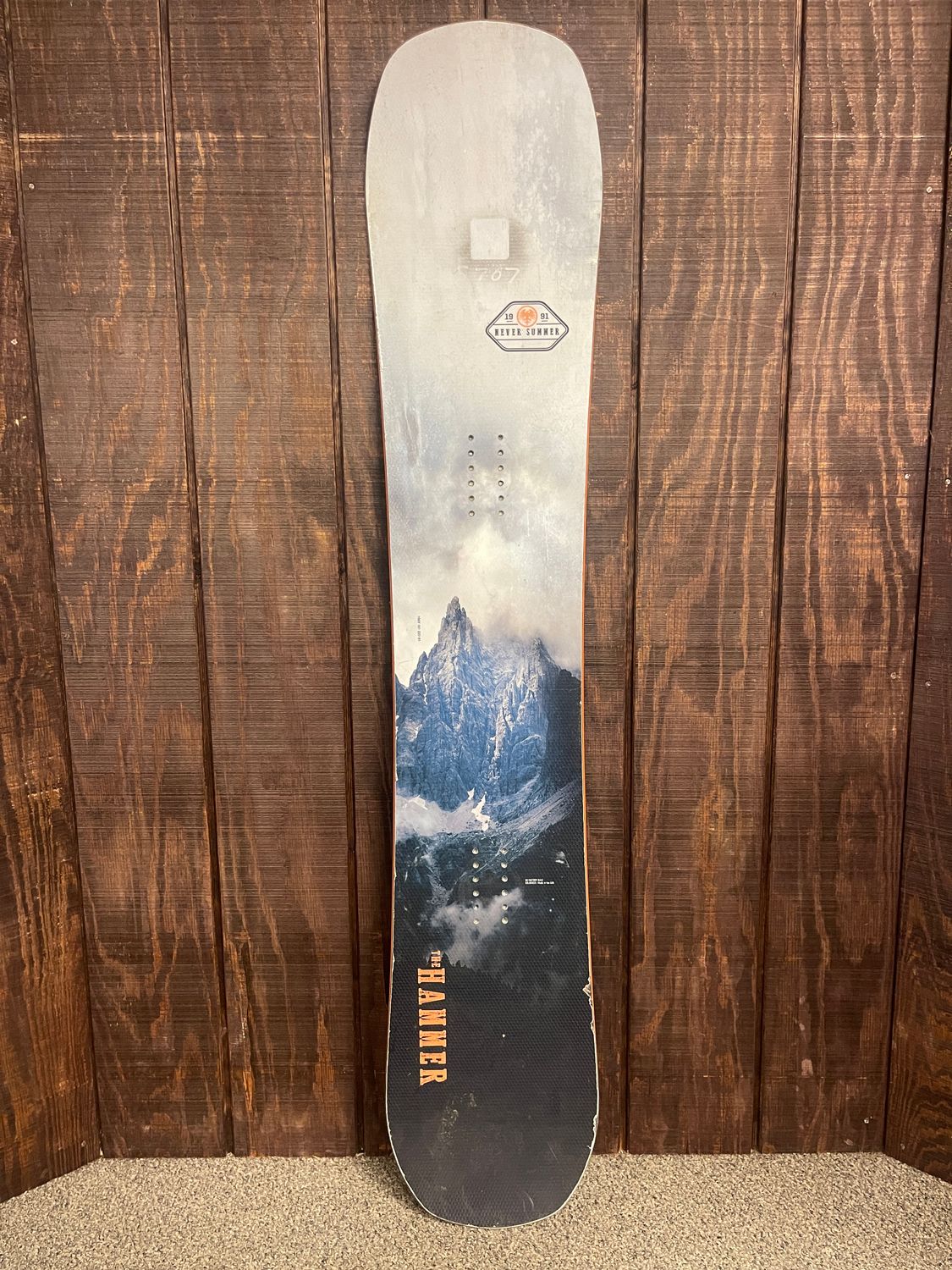 Used 2022 Never Summer Hammer Snowboard, 161cm