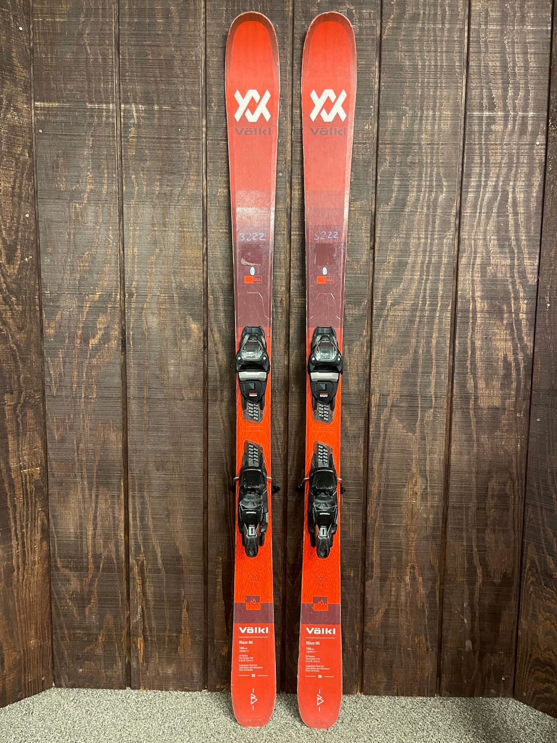 Used 2023 Volkl Blaze 86 Skis + VMotion 11 Bindings
