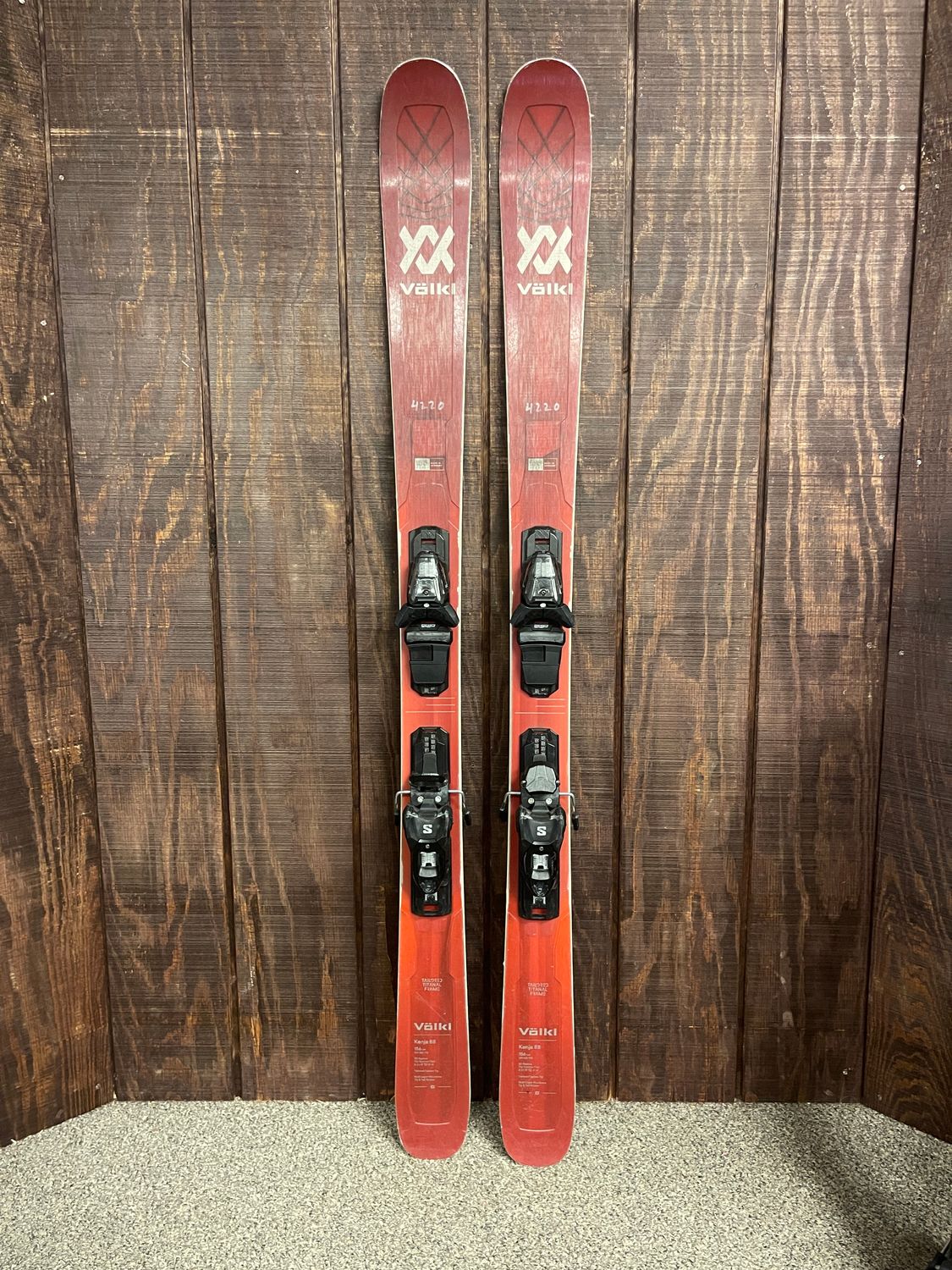 Used 2022 Volkl Kenja 88 Skis + M11 Bindings, 156cm