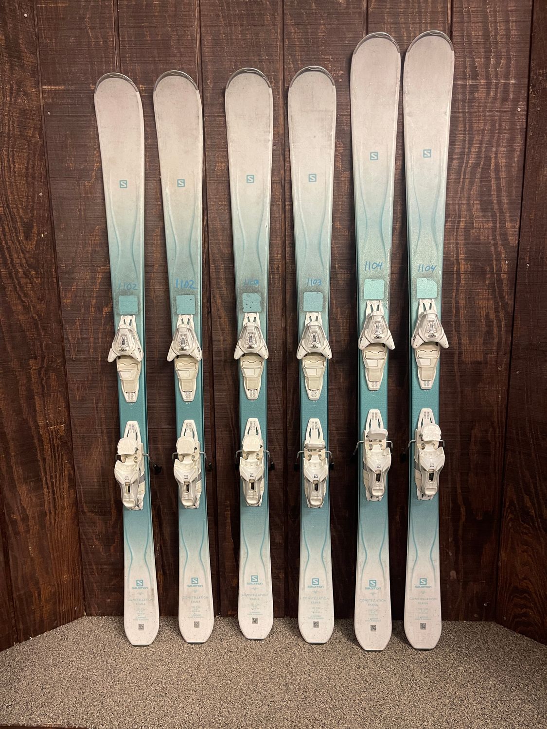 Used Salomon Kiana Skis + L10 Demo Bindings