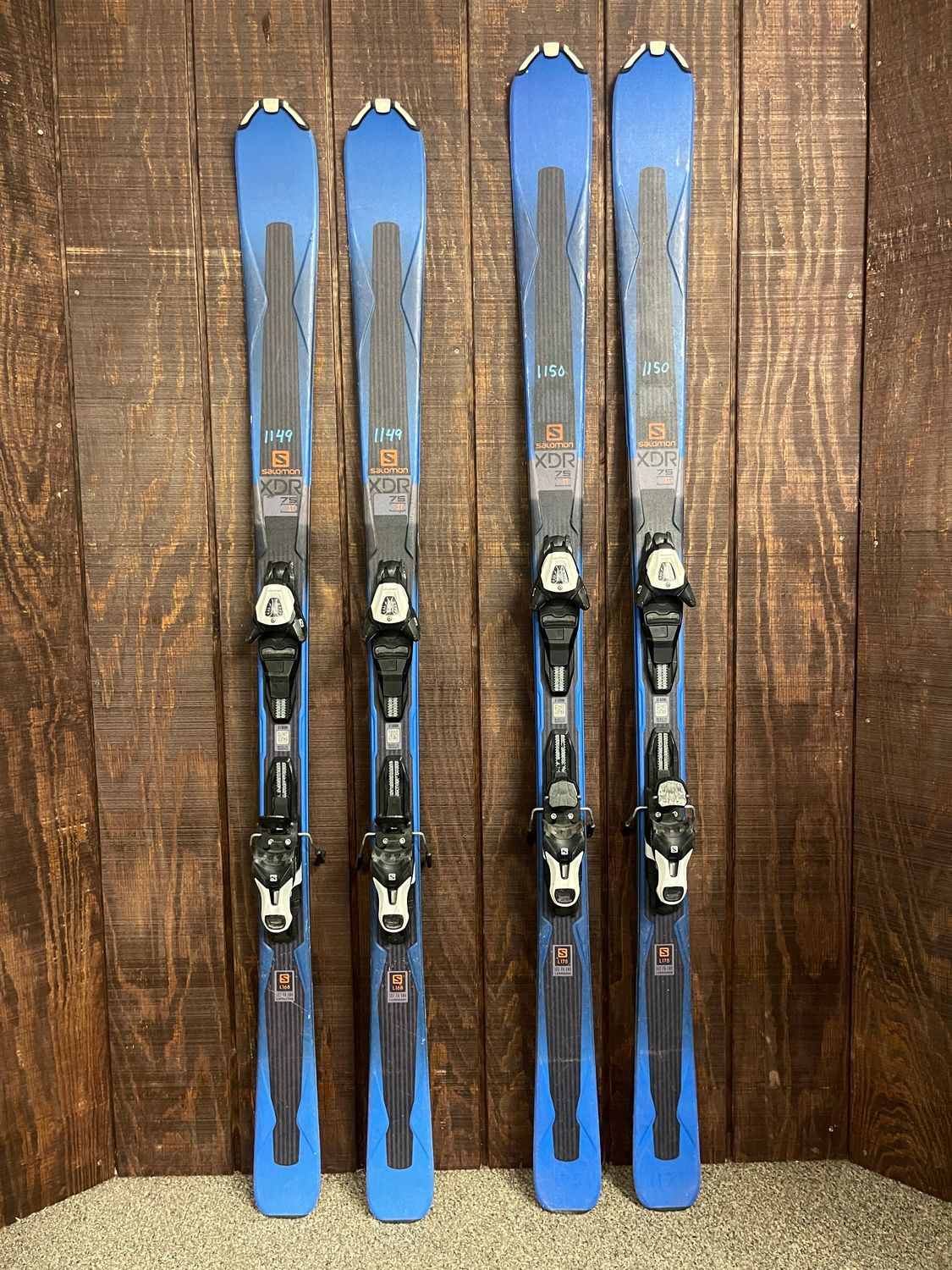 Used Salomon XDR 75 Skis + L10 Demo Bindings
