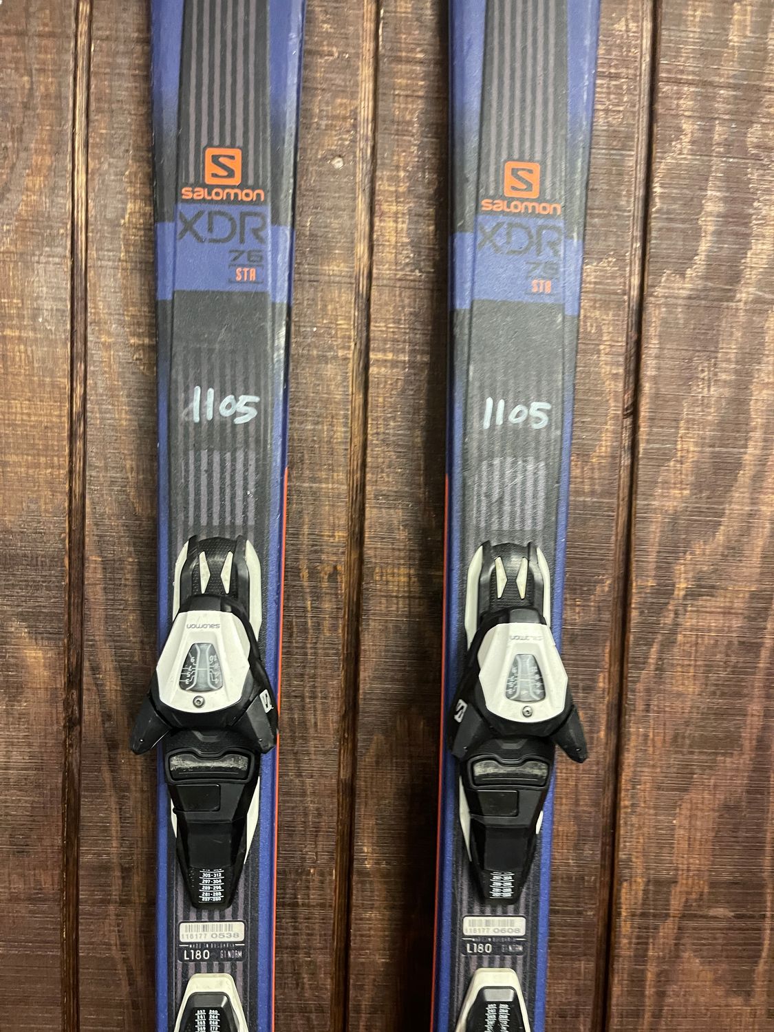 2021 Salomon XDR 76 STC Skis + L10 Demo Bindings