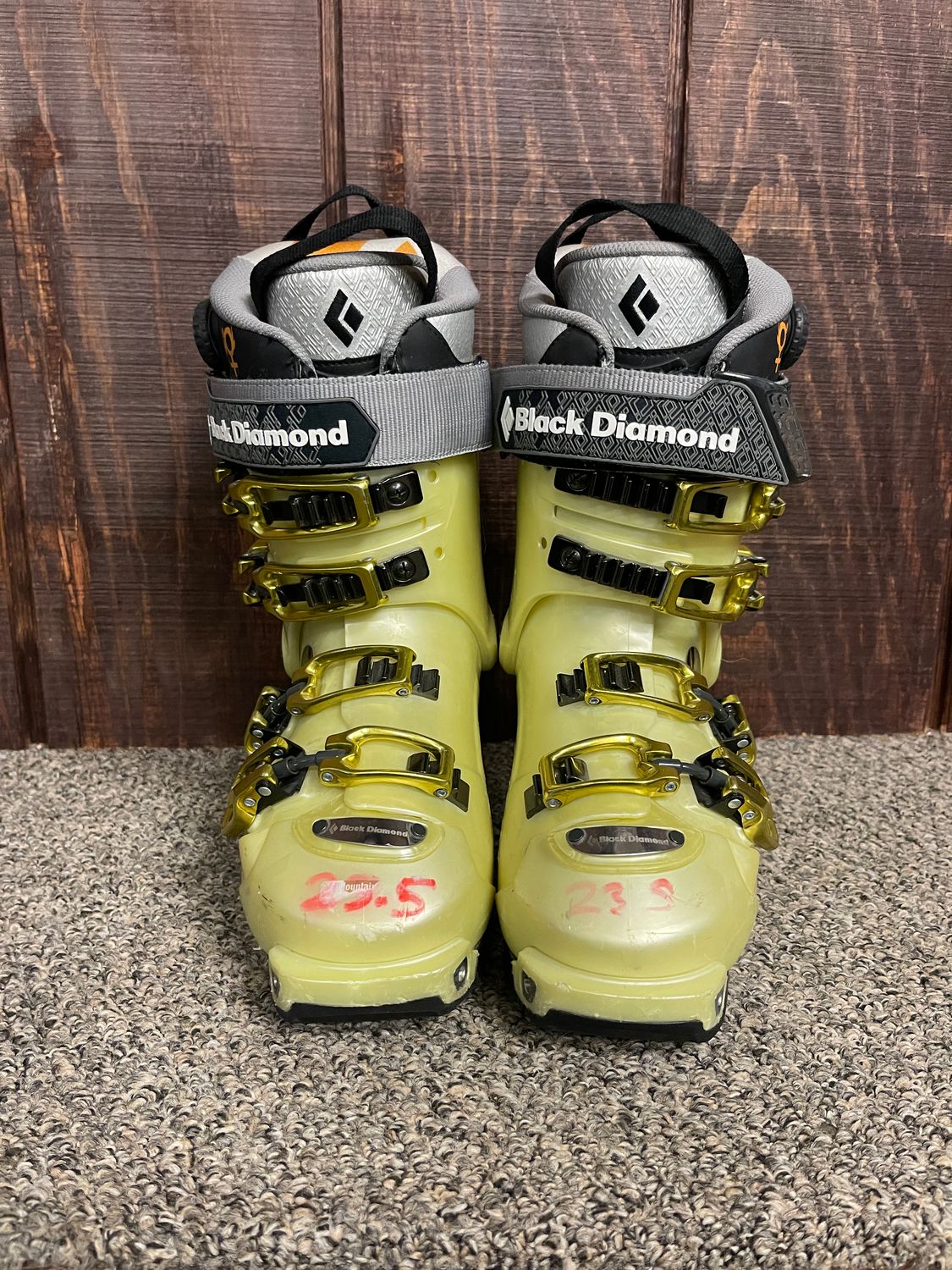 Black Diamond Shiva 100 AT Ski Boots, w/ BOA, Size 23.5