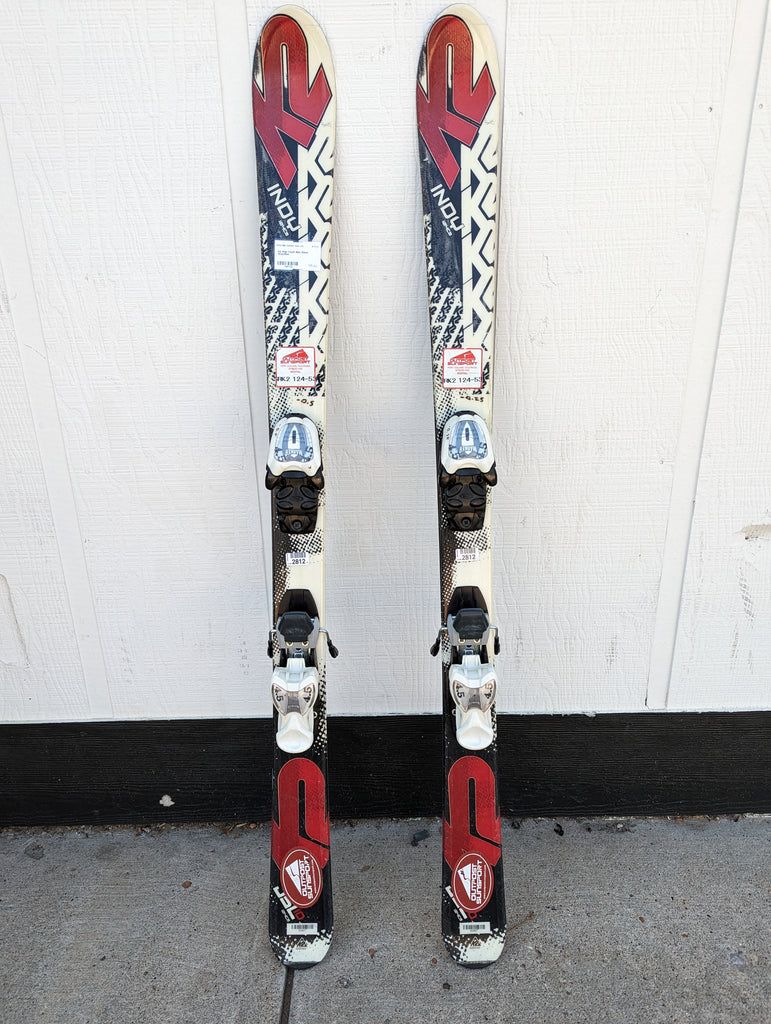 K2 Amp Strike Kids Kids Skis + Marker 4.5 Demo Bindings 124cm