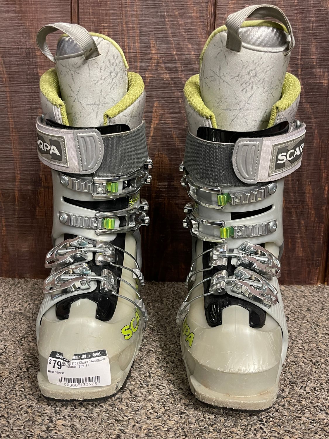 Scarpa Shaka Touring Ski Boots, Size 27