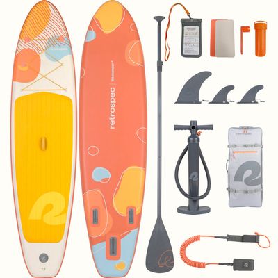 New Retrospec Weekender 2 Inflatable Paddle Board, 10'6" Coral Foam