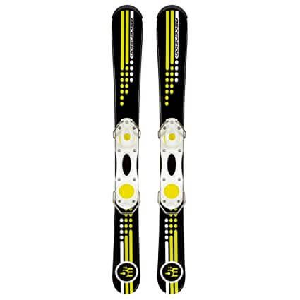 New 2025 5th Element Ascension Black/Yellow Ski Blades w/ Bindings, Size 99cm