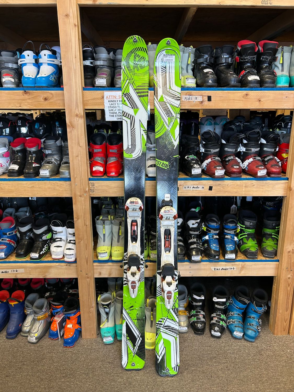 K2 Sidestash Skis + Marker Duke AT Bindings, 167cm