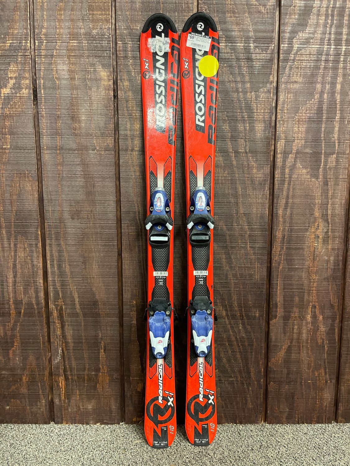 Rossignol Radical Kids Skis + Team 4 Bindings, 100cm