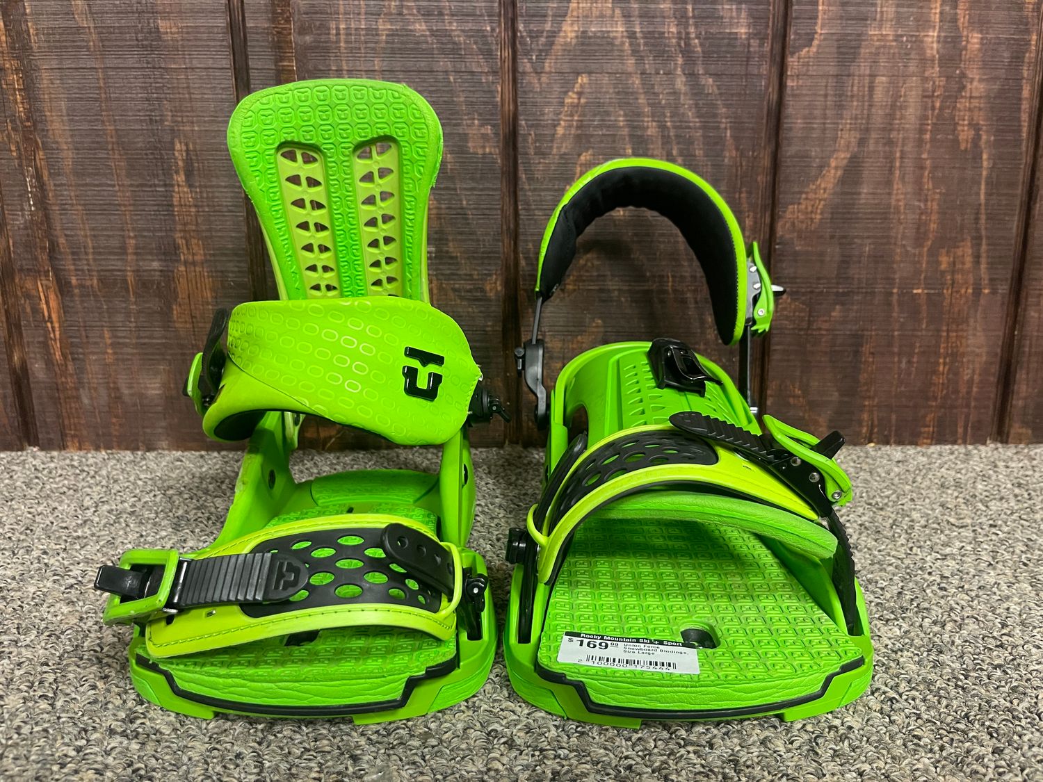 Union Force Snowboard Bindings, Size Large
