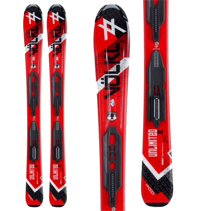 Volkl AC Unlimited Jr Skis + Marker 4.5 Bindings, 130cm