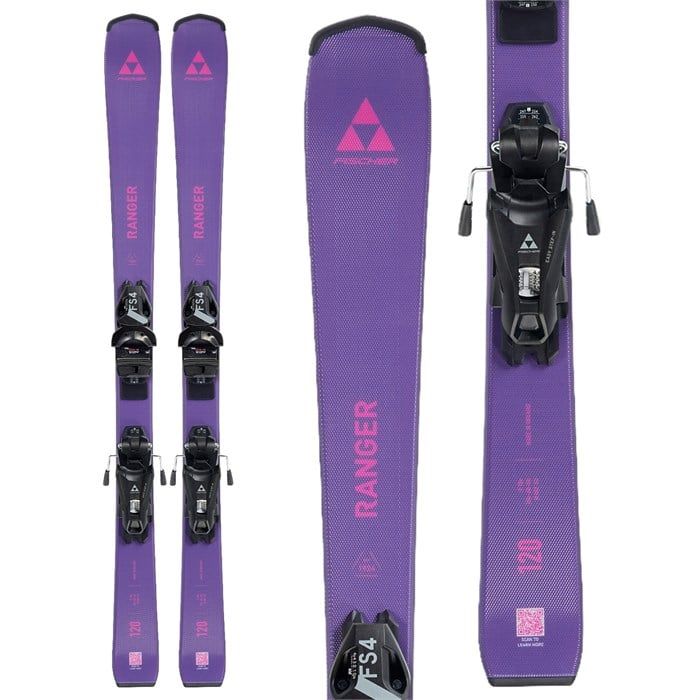 Fischer Ranger Pink Fischer Ranger Jr Skis + Bindings 2026