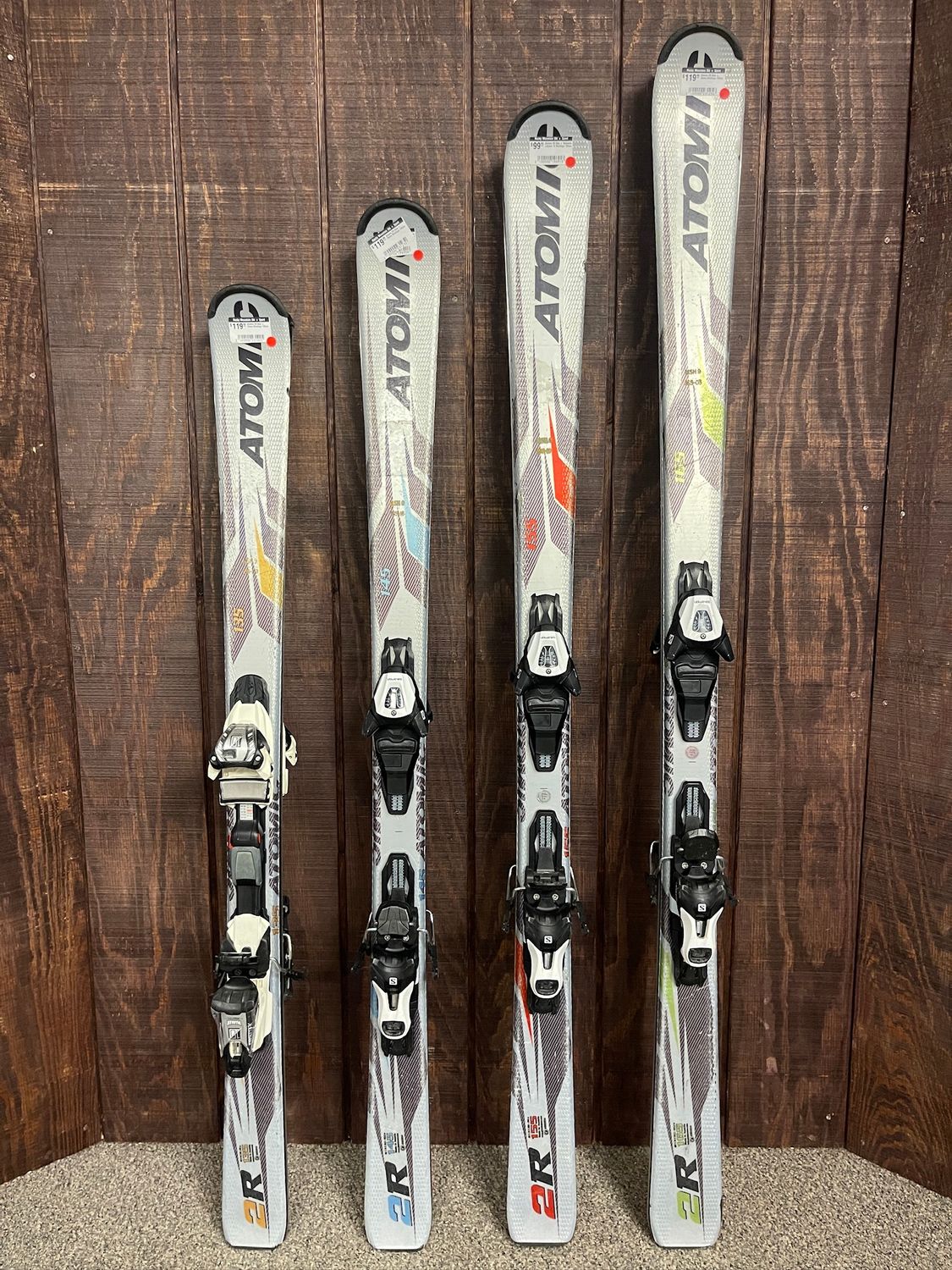 Atomic 2R Skis + Demo Bindings