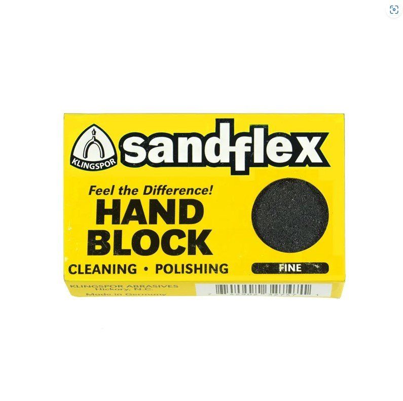sandflex Hand Block gummi stone med grit