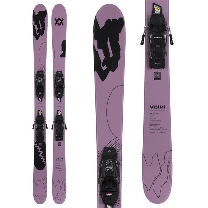 Used Volkl Revolt Jr Skis + Marker 7.0 Bindings, 128cm Used Volkl Revolt Jr Skis + Marker 7.0 Bindings, 128cm