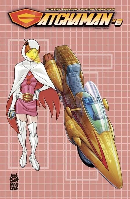 Gatchaman #8 Cvr B Chris Batista Blueprint Jun And G-3 Var