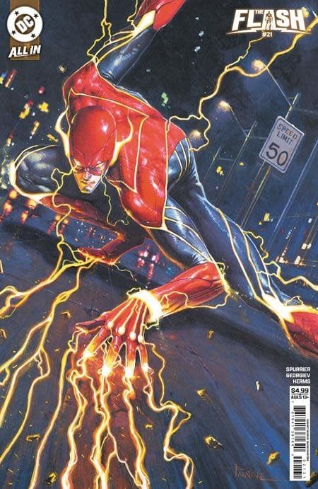 Flash #21 Cvr B Davide Paratore Card Stock Var