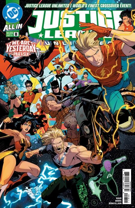 Justice League Unlimited #8 Cvr A Dan Mora Connecting (We Are Yesterday