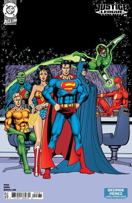 Justice League Unlimited #8 Cvr F George Perez Legacy Card Stock Var (We Are Yesterday