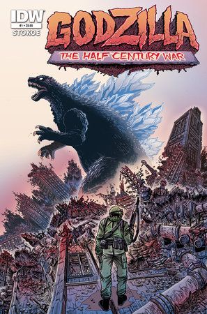 Godzilla 70th Anniversary Foil Classics Godzilla The Half-Century War #1 Cover A Stokoe