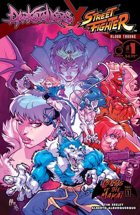 Darkstalkers X Street Fighter Blood Throne #1 (One Shot) Cvr A Alberto Alburquerque