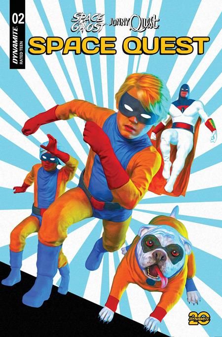 Space Ghost Jonny Quest Space Quest #2 Cvr T Mark Spears Blue Bkgr Foc Bonus Var