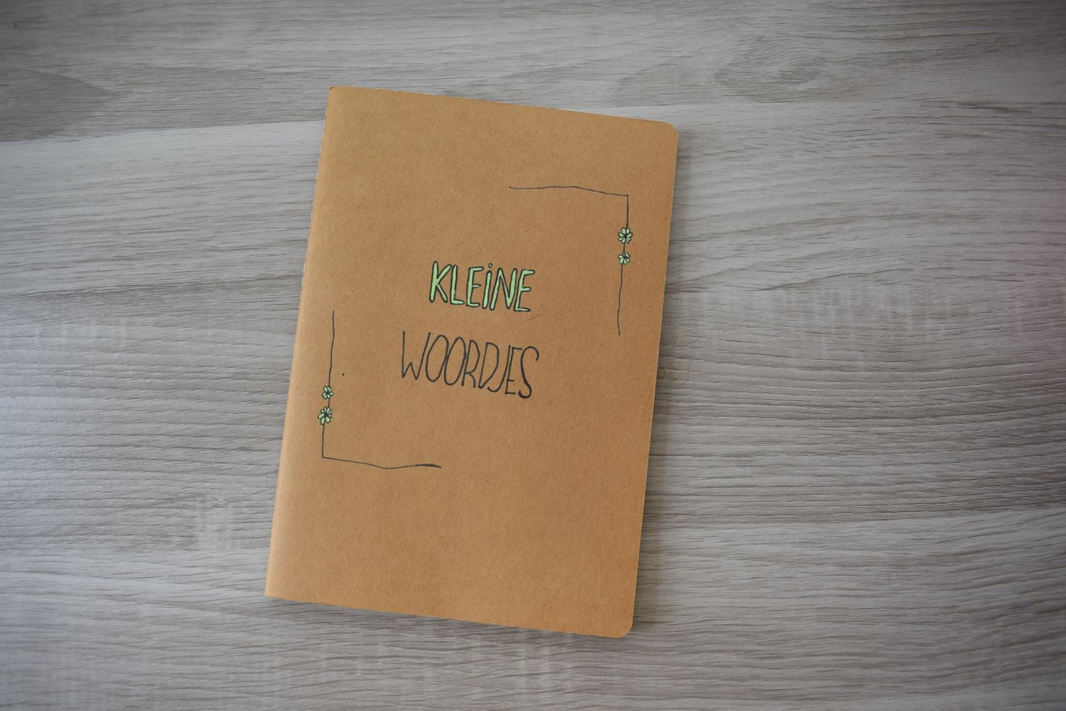 Schriftje  &#39;Kleine woordjes&#39;