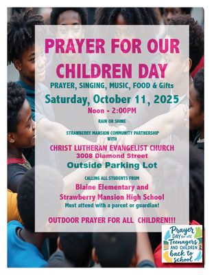 PRAYER FOR OUR CHILDREN DAY