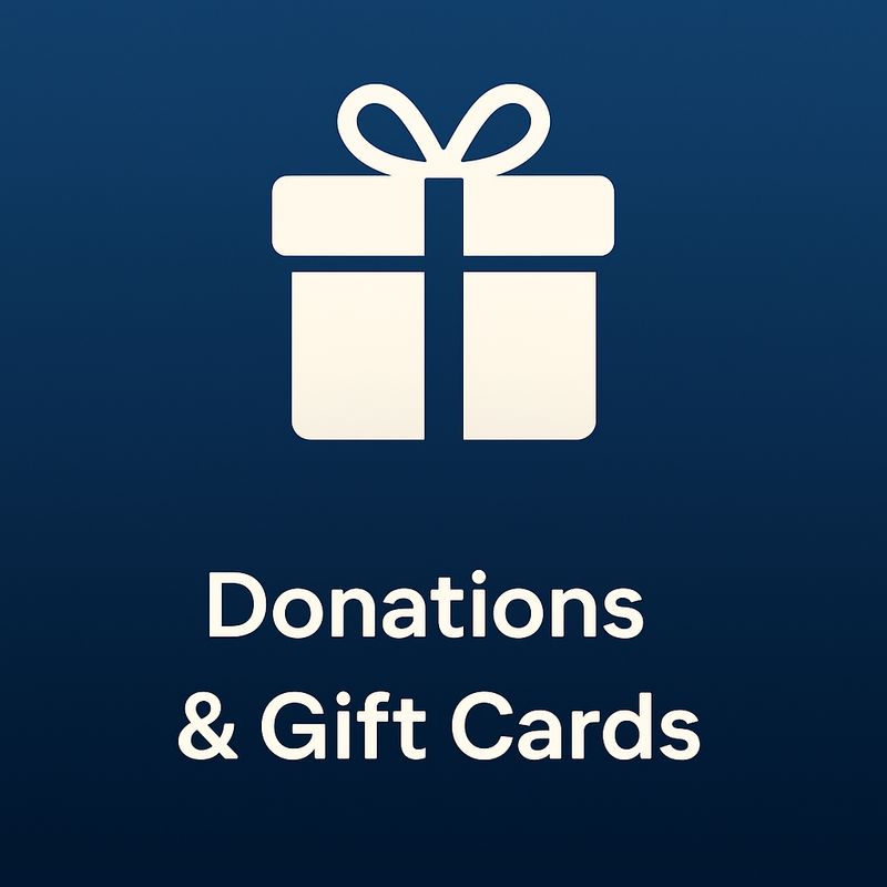 Donations &amp; Gift Cards