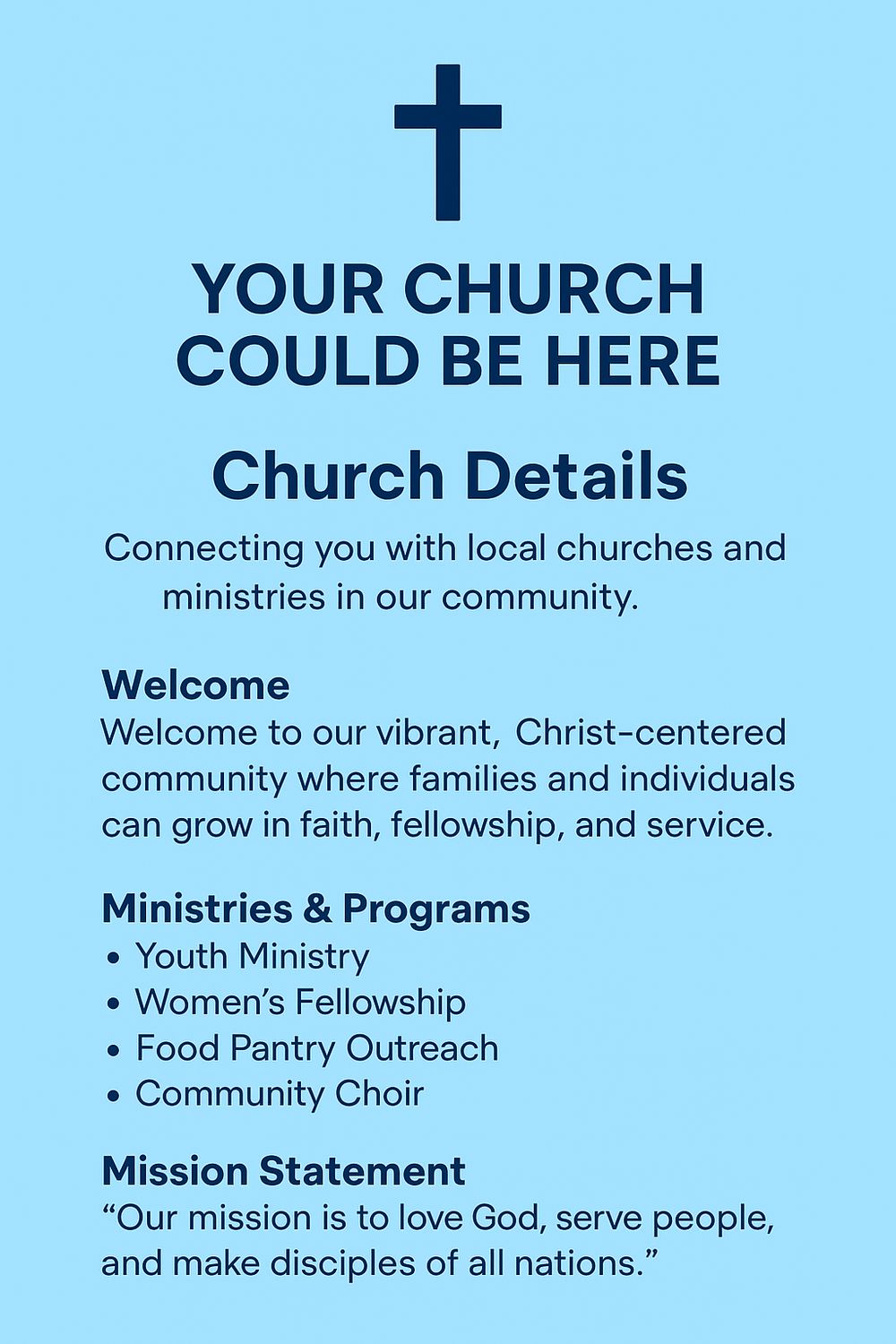 YOUR CHURCH HERE