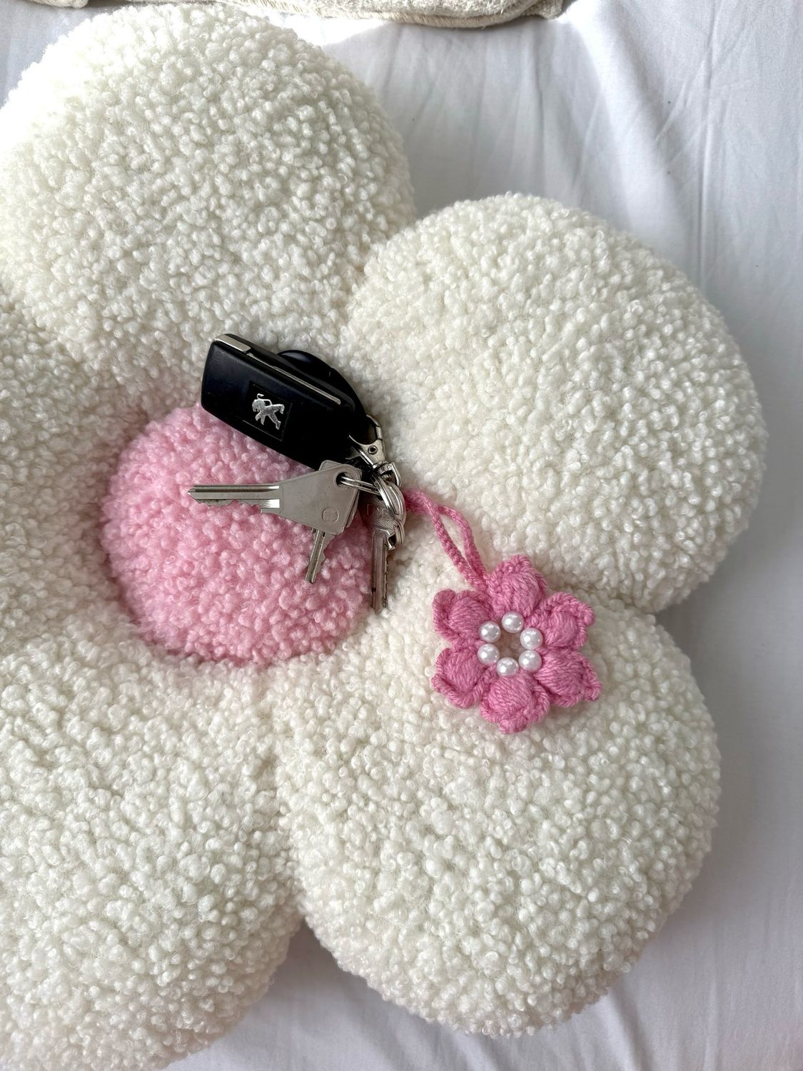 Flower key ring