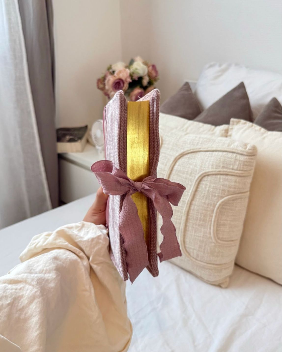 Qur’an Cover – Terry Fabric with Bow