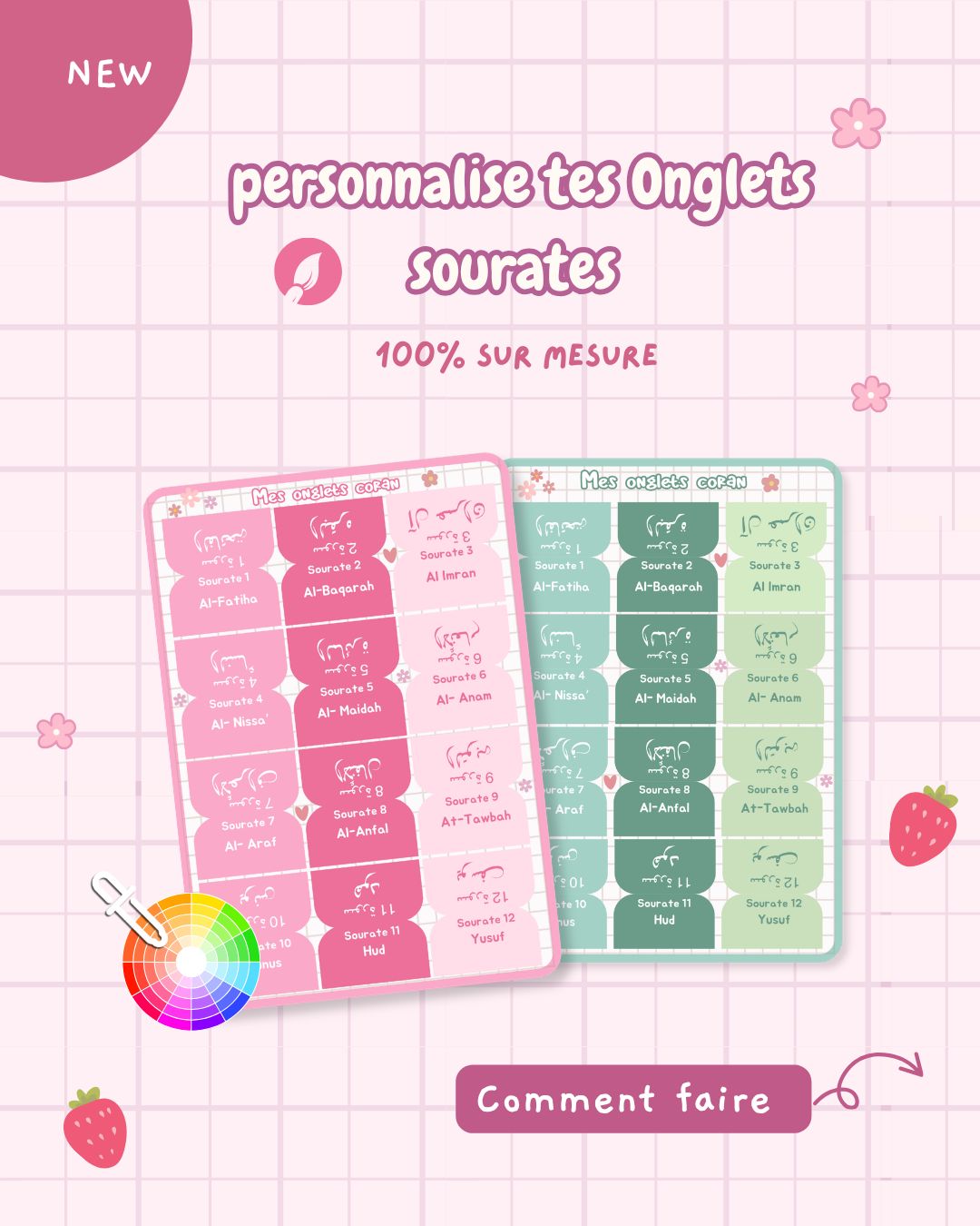 Onglets Sourates