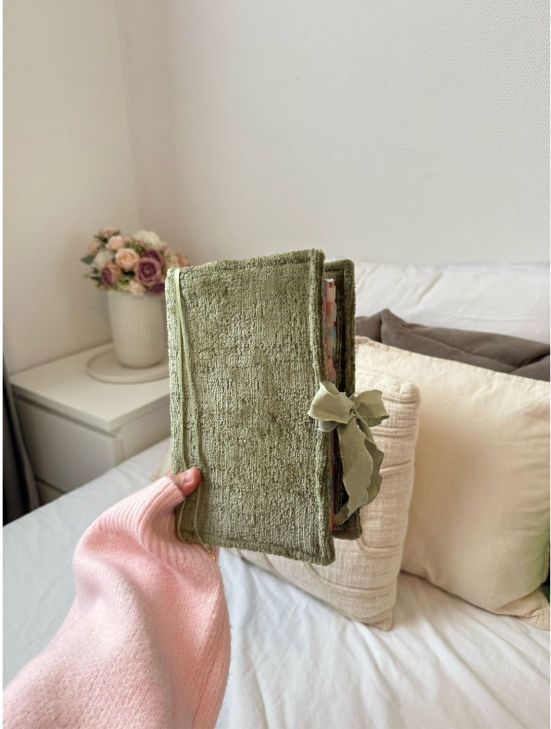 Qur’an Cover – Terry Fabric with Bow