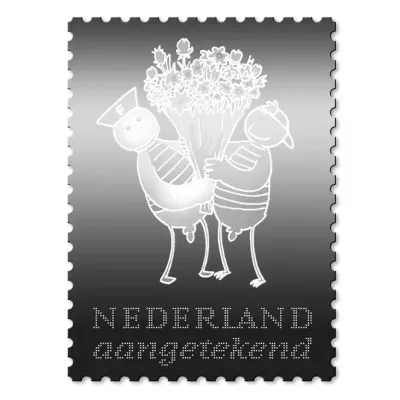 Brief Aangetekend | Gewicht 0-2000 gram | Zegel waarde €11,80 op zelfklevende sticker