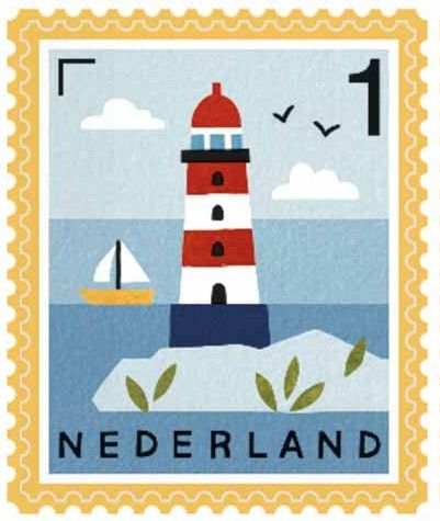 Brief | Gewicht 350-2000 gram | Zegel waarde €5,15 op zelfklevende sticker