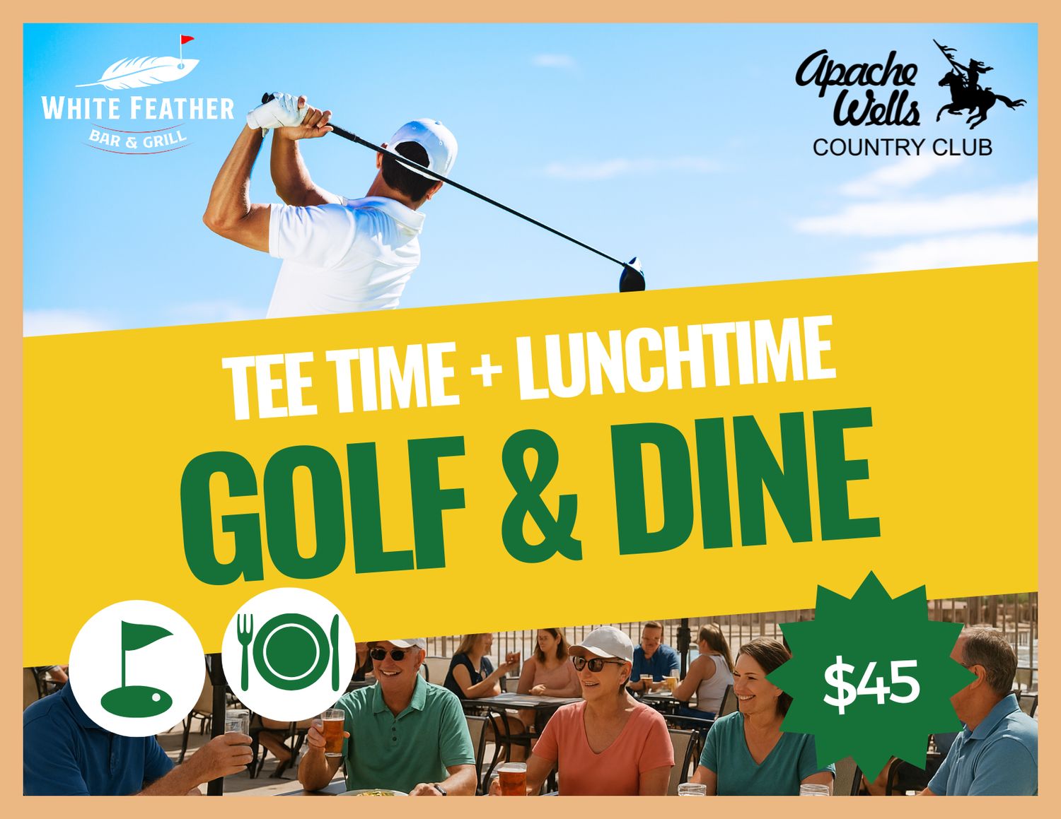 Golf & Dine Special – 18 Holes + Lunch