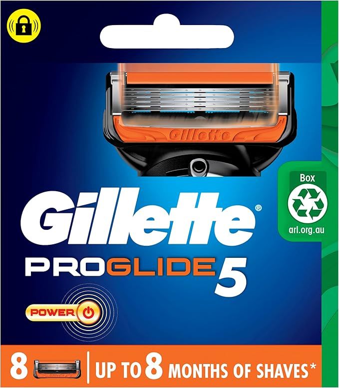 Gillette Fusion ProGlide Power Razor Blades, 8 Count