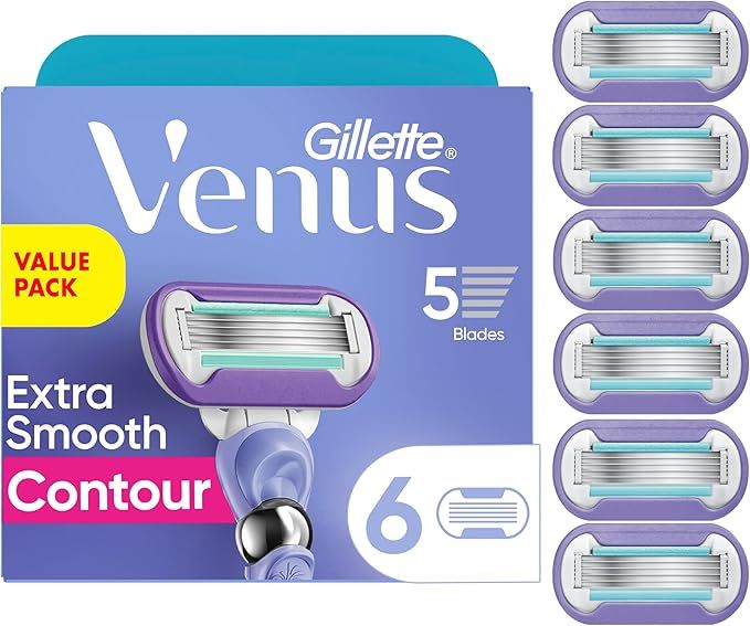 Gillette Venus Extra Smooth Swirl Women&#39;s Razor Blade Refills, 4 Refills
