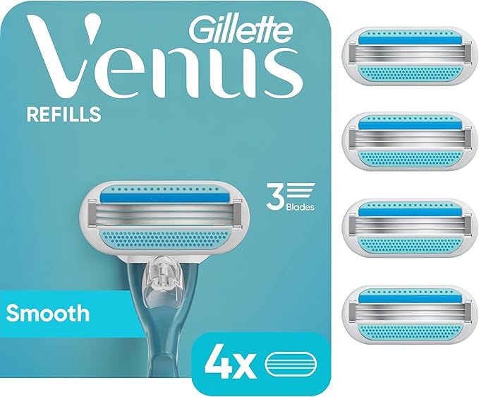 Gillette Venus Original Women&#39;s Razor Blade Refills, 4 Count, Womens Razors/Blades