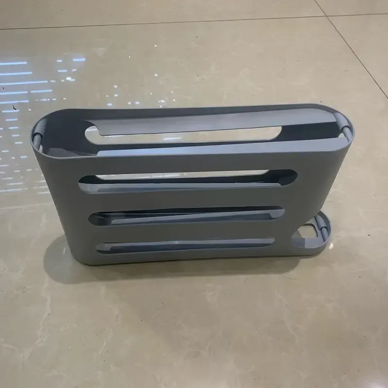 TEPOODE Egg Storage Box, Automatic Rolling Egg Box, Fresh-keeping Box, Food Grade Plastic, Without Battery COLOR GRAY